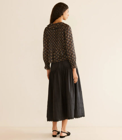 DÔEN Hardy  Top in Delphinium Floral