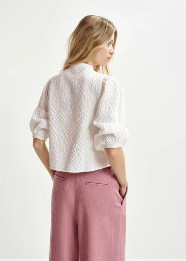 EA Heartfelt Embellished Shirt in White