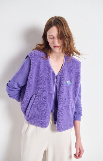 American Vintage Hoktown Fleece in Purple