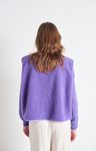 American Vintage Hoktown Fleece in Purple