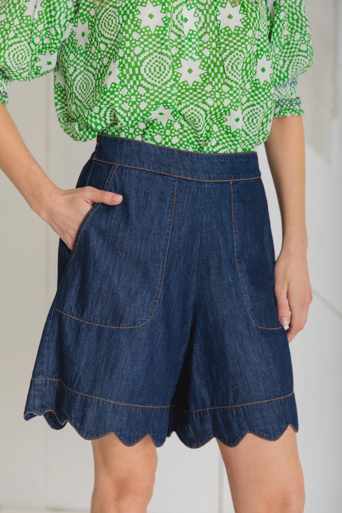 BONTE Hugo Short in Mid Wash