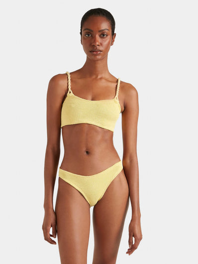 HUNZA G Pheobe Bikini in Butter