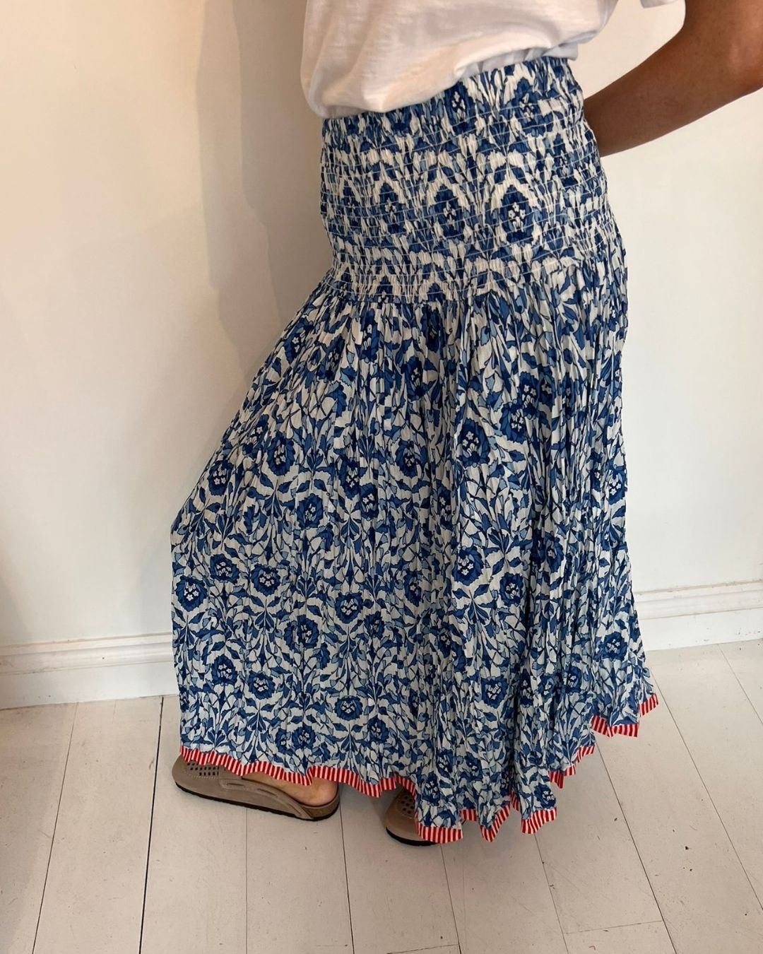 Handprint Dream Apparel Arista Skirt in Tasmin Blue