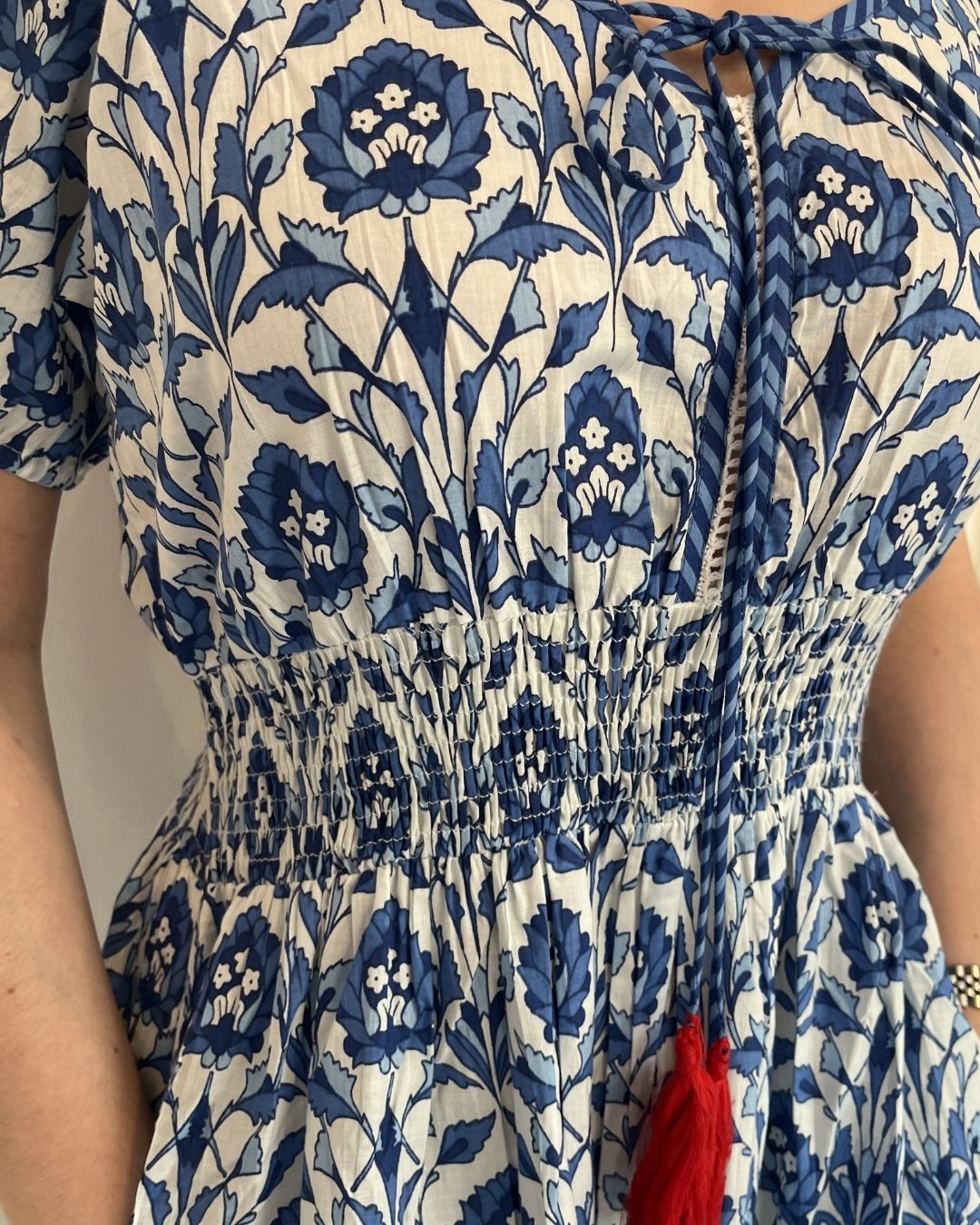 Handprint Dream Apparel Monet Dress in Tasmin Blue