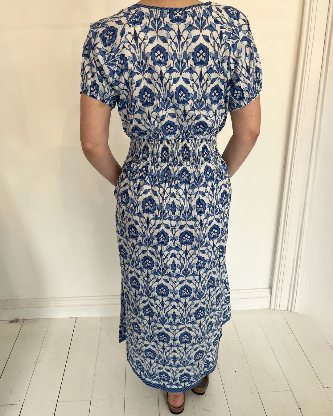 Handprint Dream Apparel Monet Dress in Tasmin Blue