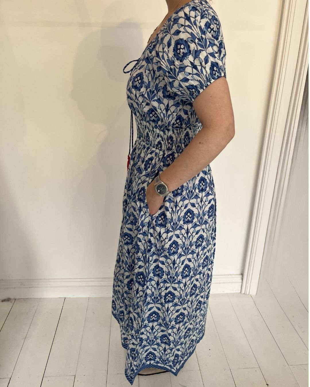 Handprint Dream Apparel Monet Dress in Tasmin Blue