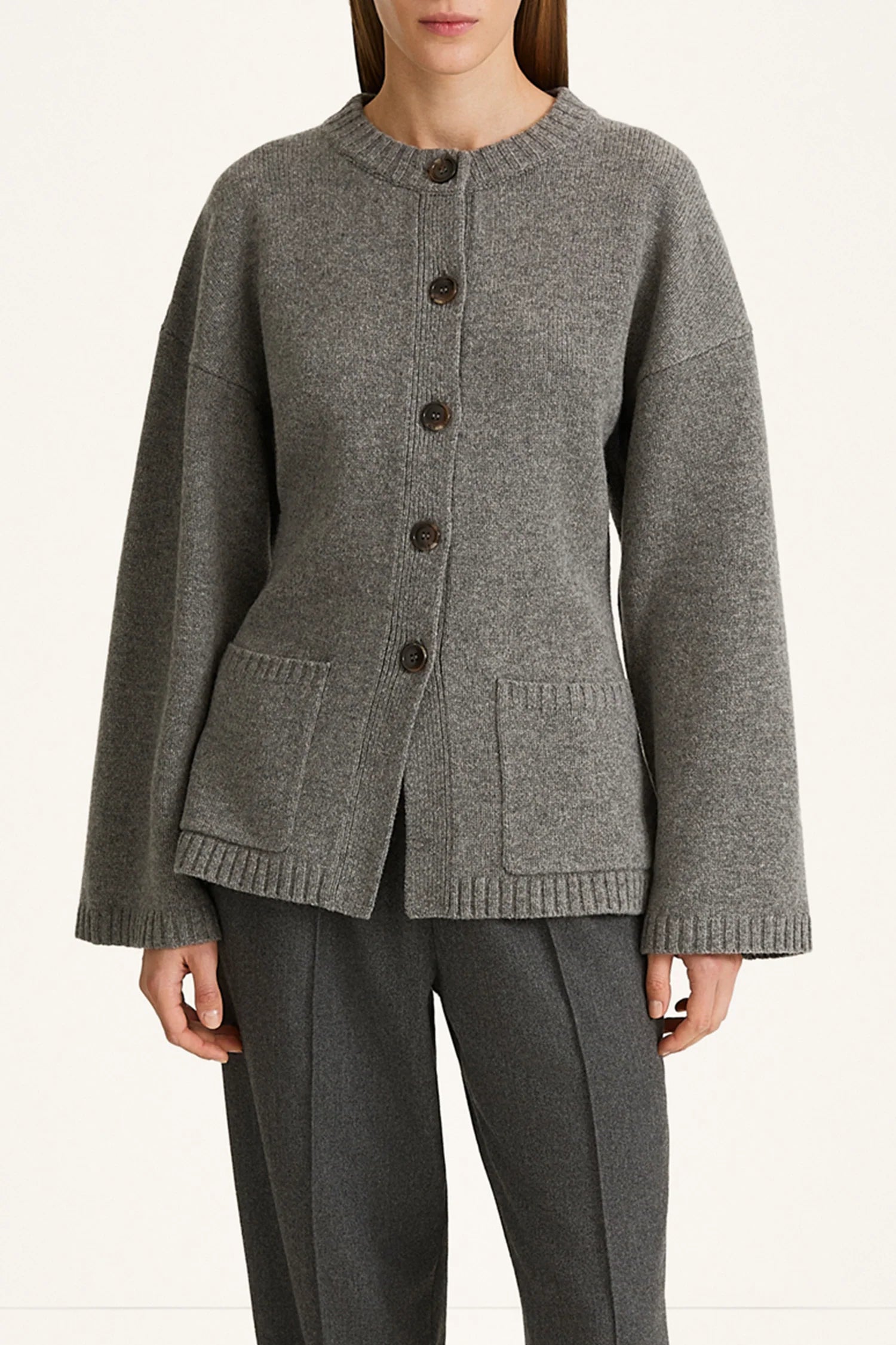 StyleIn Houlia Cardigan - Mid Grey