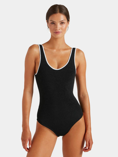 Hunza G COVERAGE Faye Swim in Black