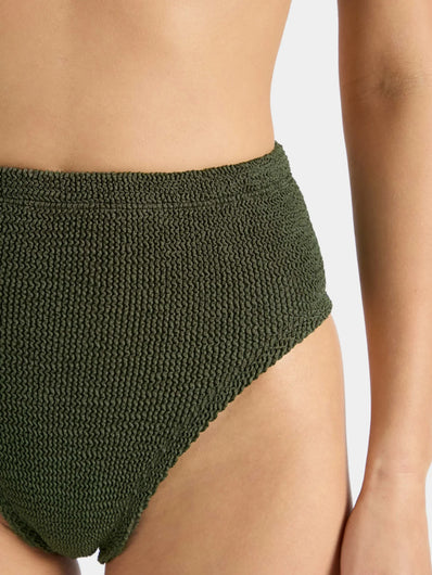 Hunza G Patricia Bikini in Metallic Khaki