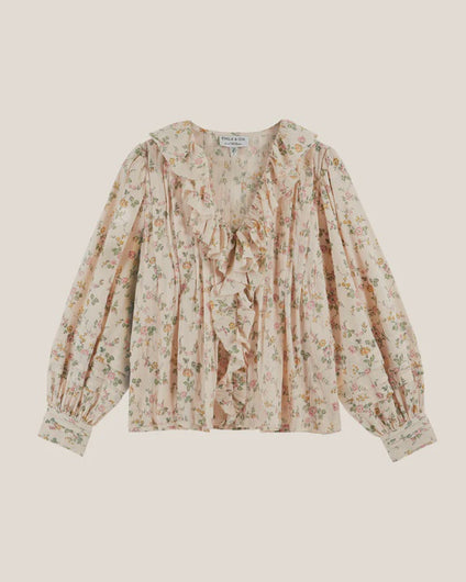 Emile & Ida Denise Blouse in Rose Bush
