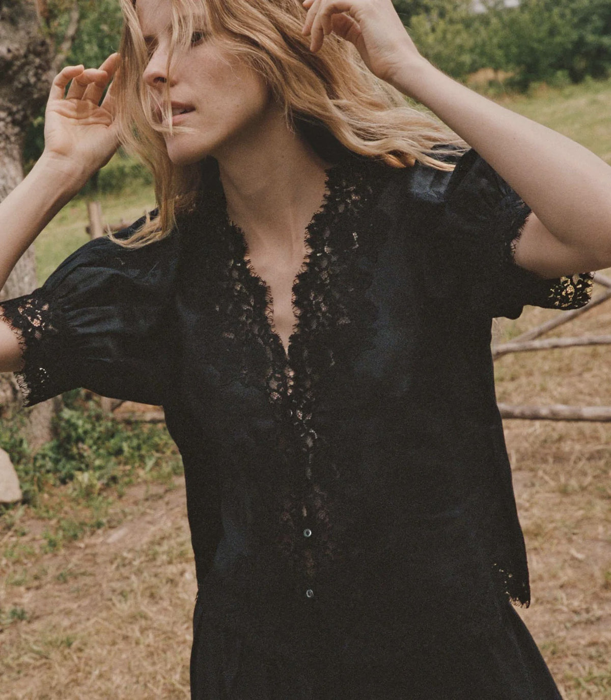 DÔEN Idella Top in Black