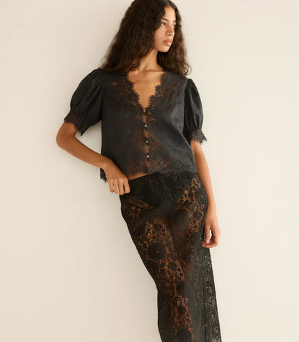DÔEN Idella Top in Black