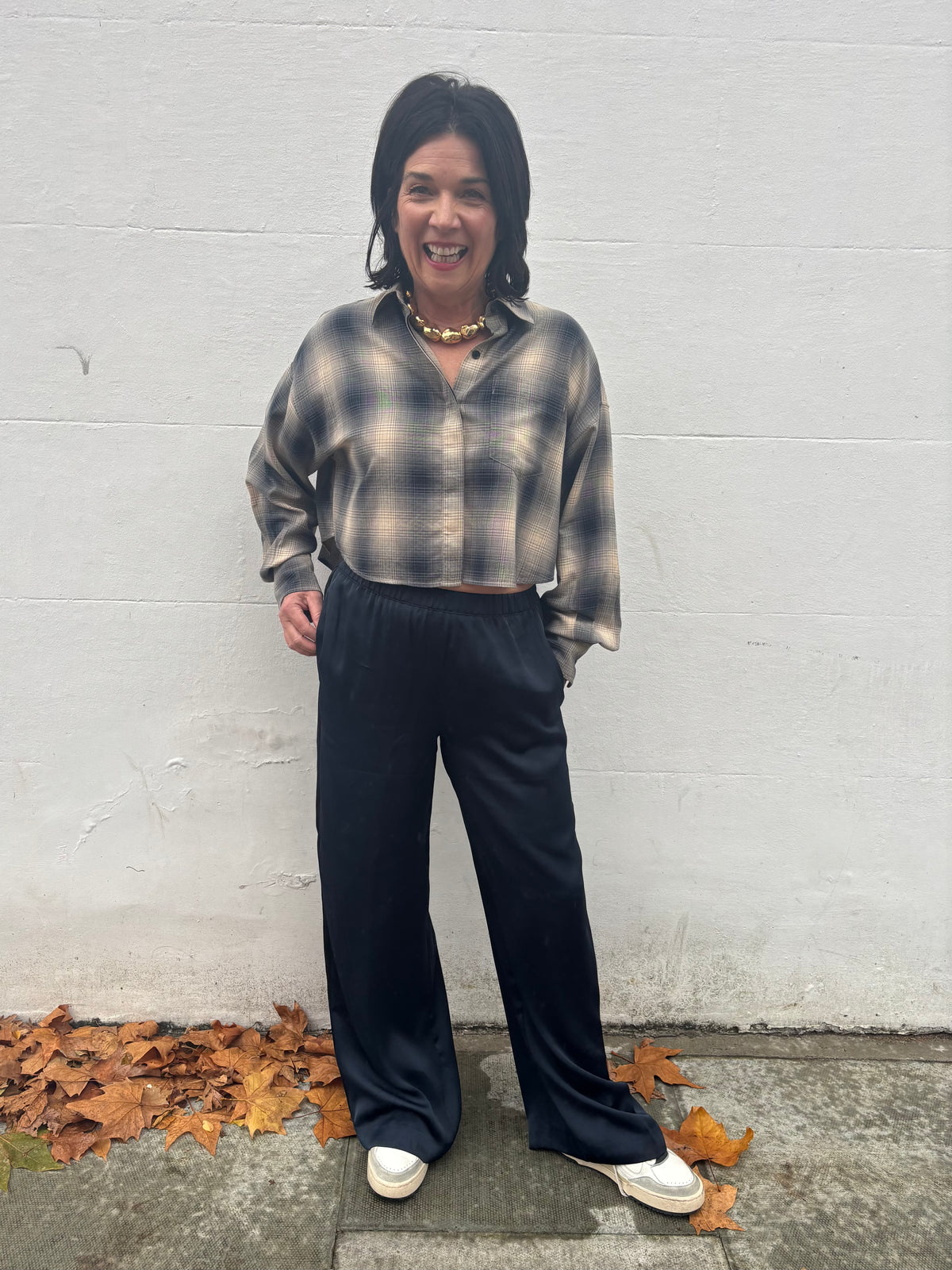 Rag & Bone Olivia Stripe Pant in Navy