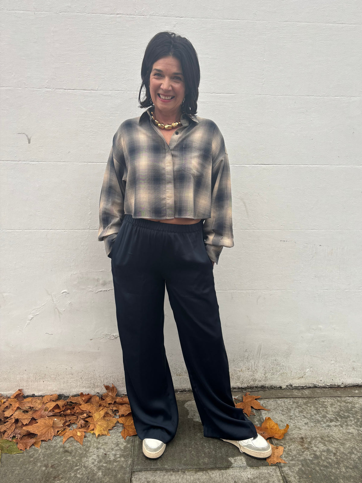 Rag & Bone Olivia Stripe Pant in Navy