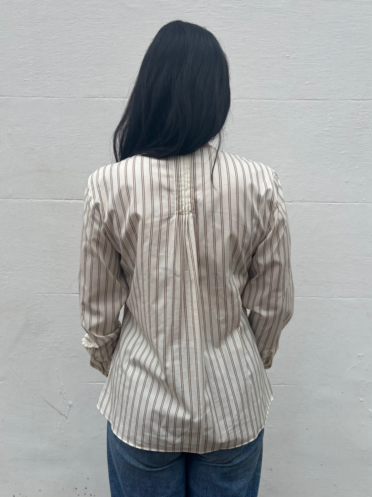 Rag & Bone Asher Stripe Top in Beige, Brown