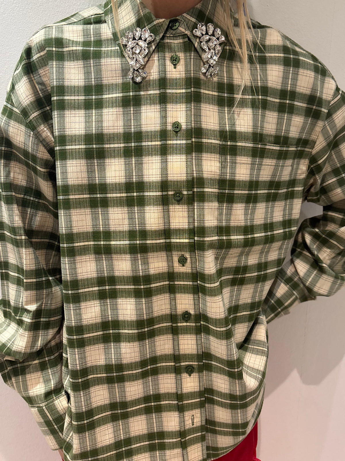 Essentiel Antwerp Juices Oversized Shirt in Off White