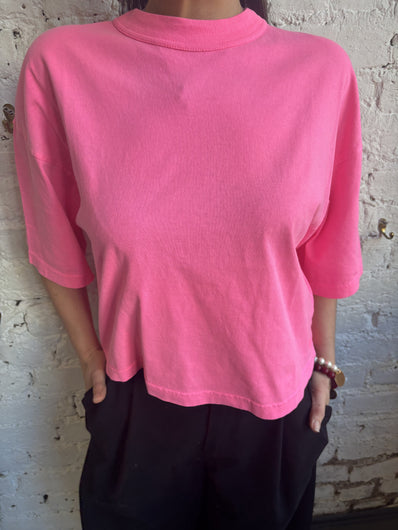 Bellerose Vosso Tee in Fluo Pink