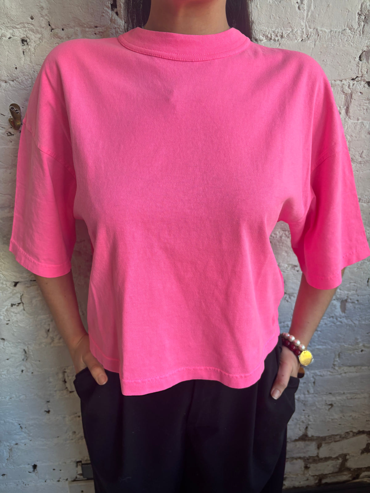 Bellerose Vosso Tee in Fluo Pink
