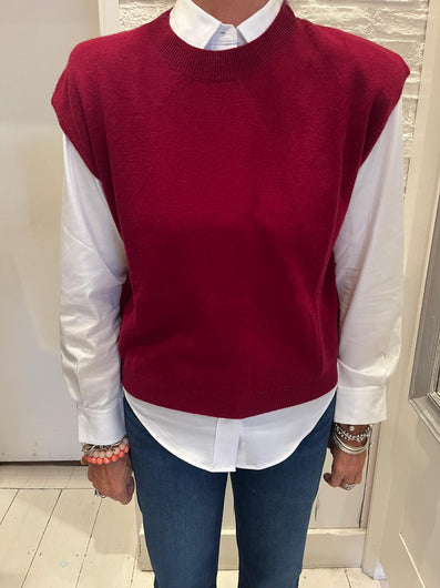 Colorush Lucca Crew Neck Tank in Jam
