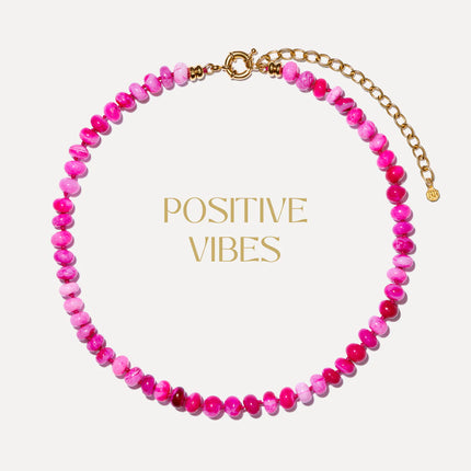 Bon Bon Malibu Pink Opal Necklace