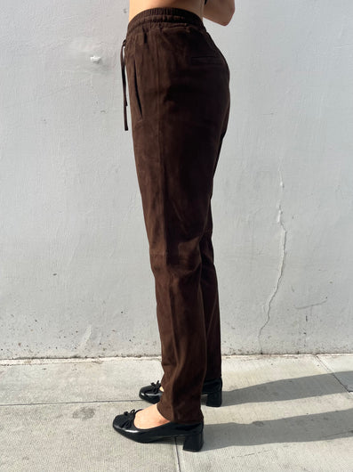 Oakwood Gift SuedeTrousers in Chocolate