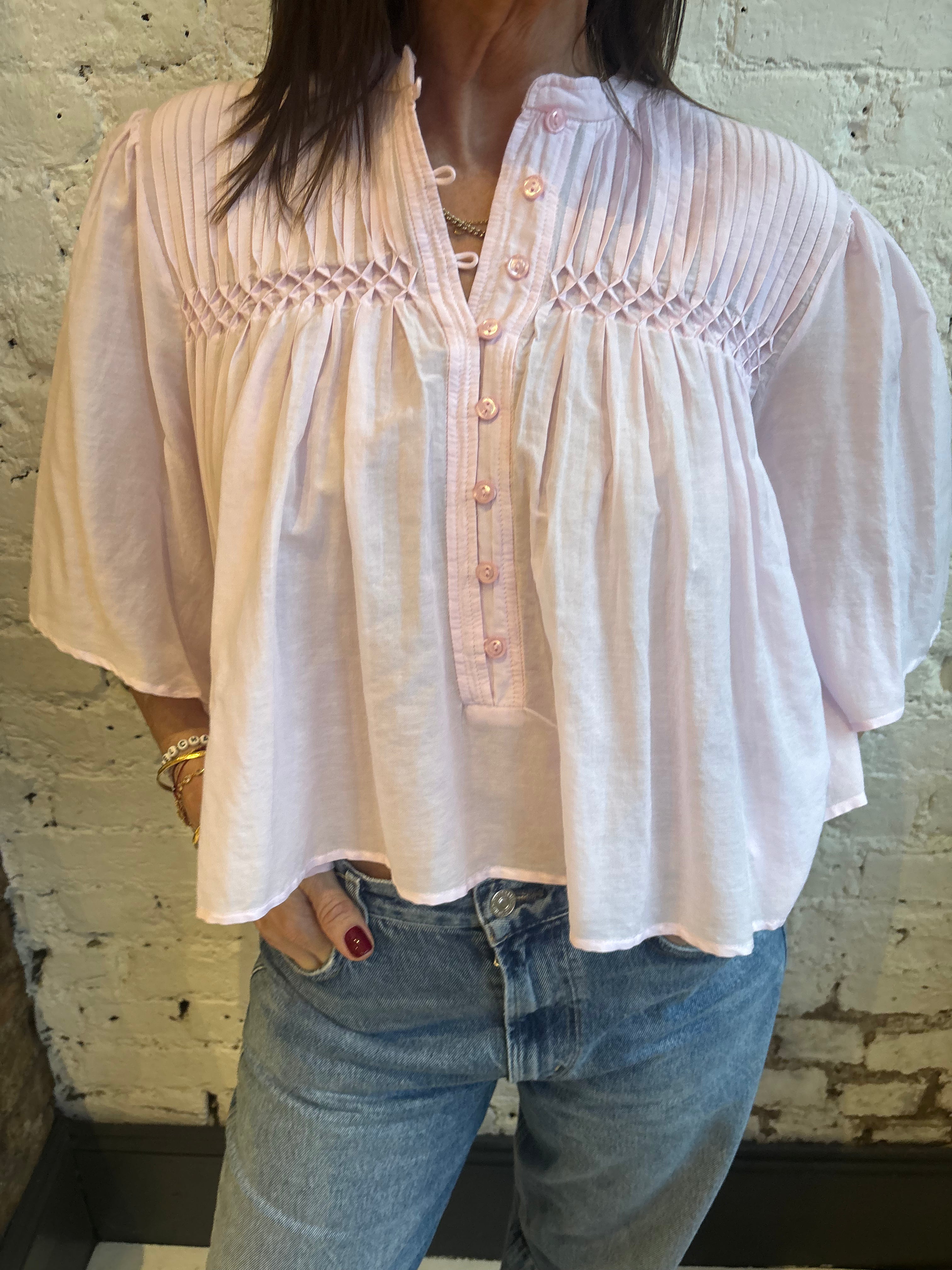 Marant Etoile Destiny Blouse in Light Pink