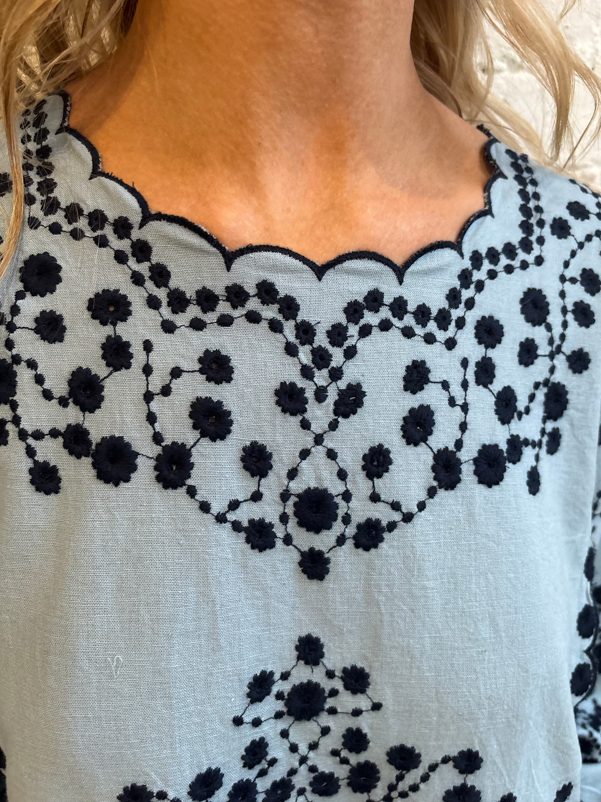 Sea New York Frances Mini Dress in Blue