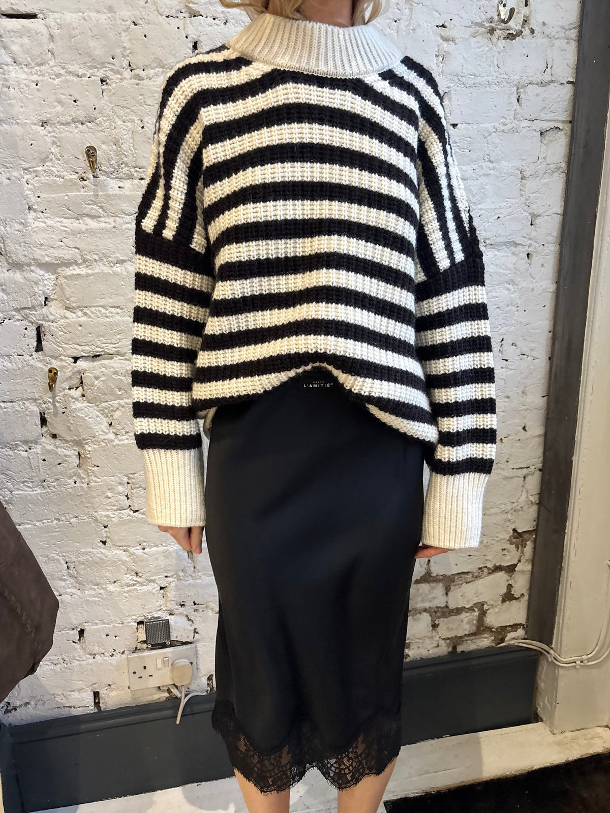 Haute L'Amitié Naomi Lingerie Pencil Skirt in Black