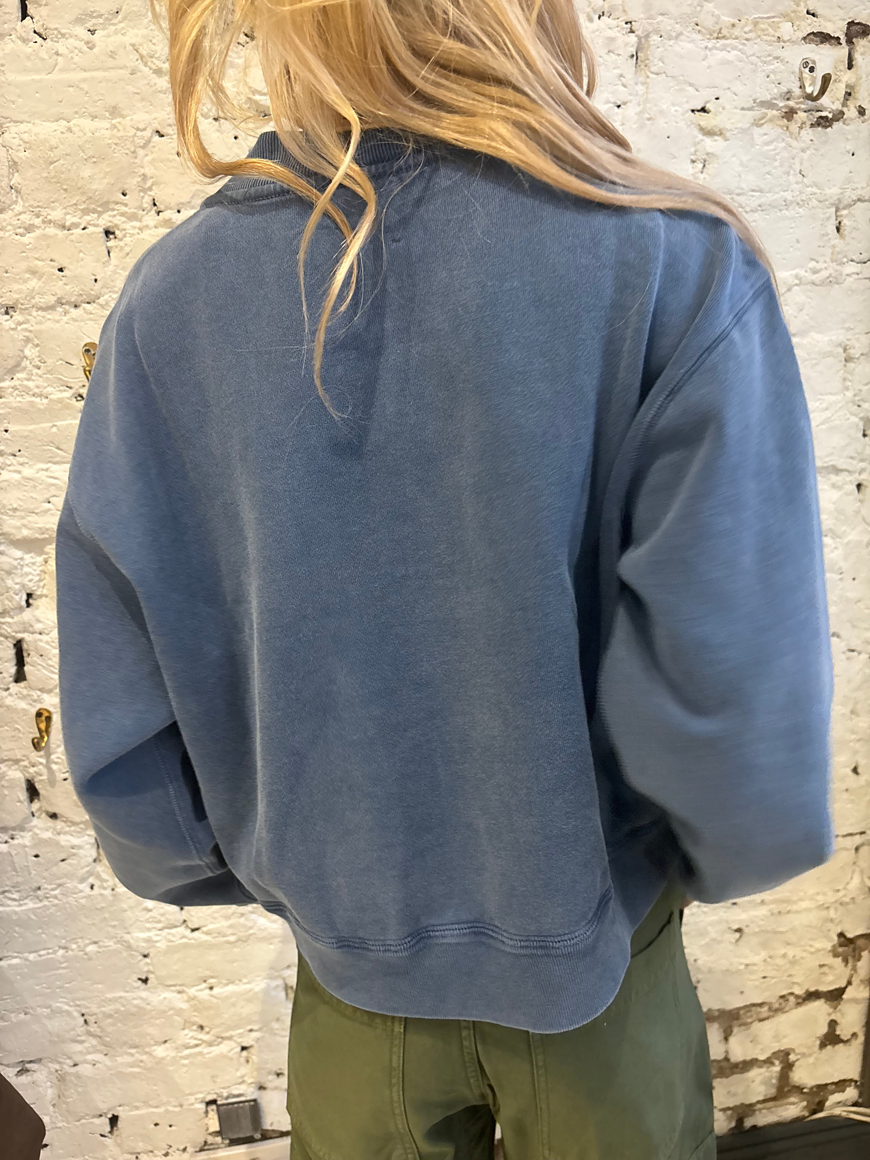 Marant Etoile Simony Logo Sweatshirt in Indigo