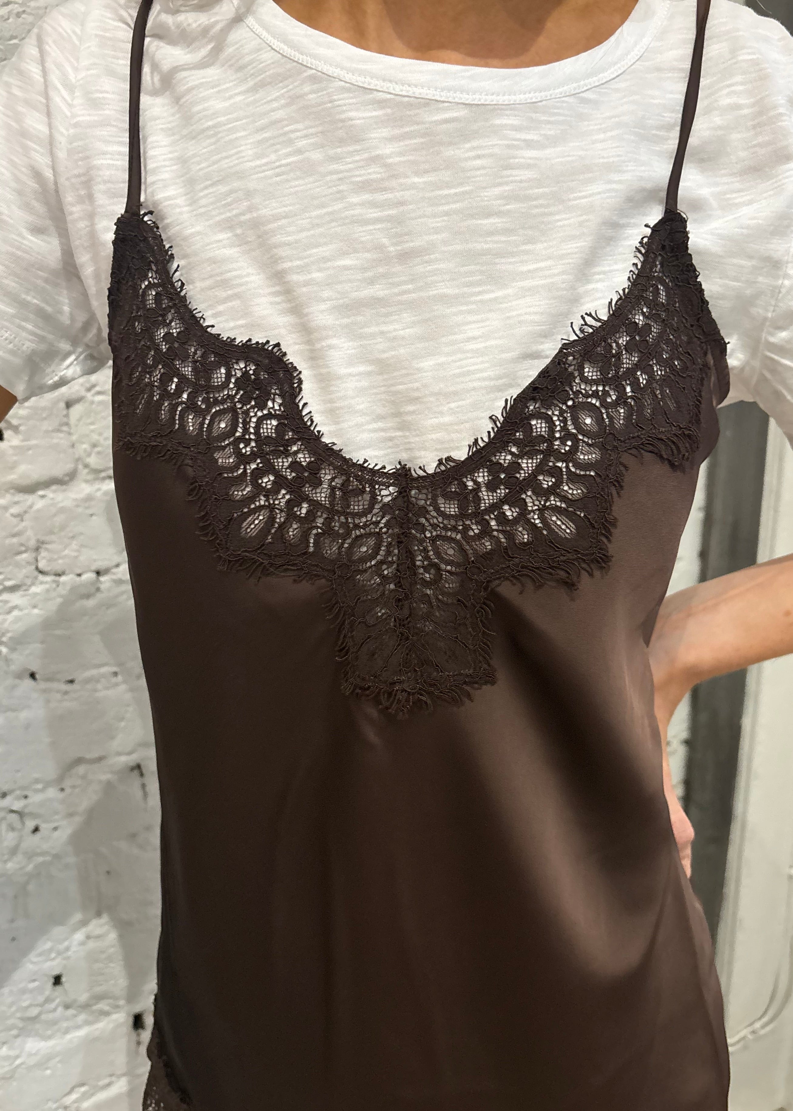 Haute L'Amitié Naomi Lingerie Top in Mocca