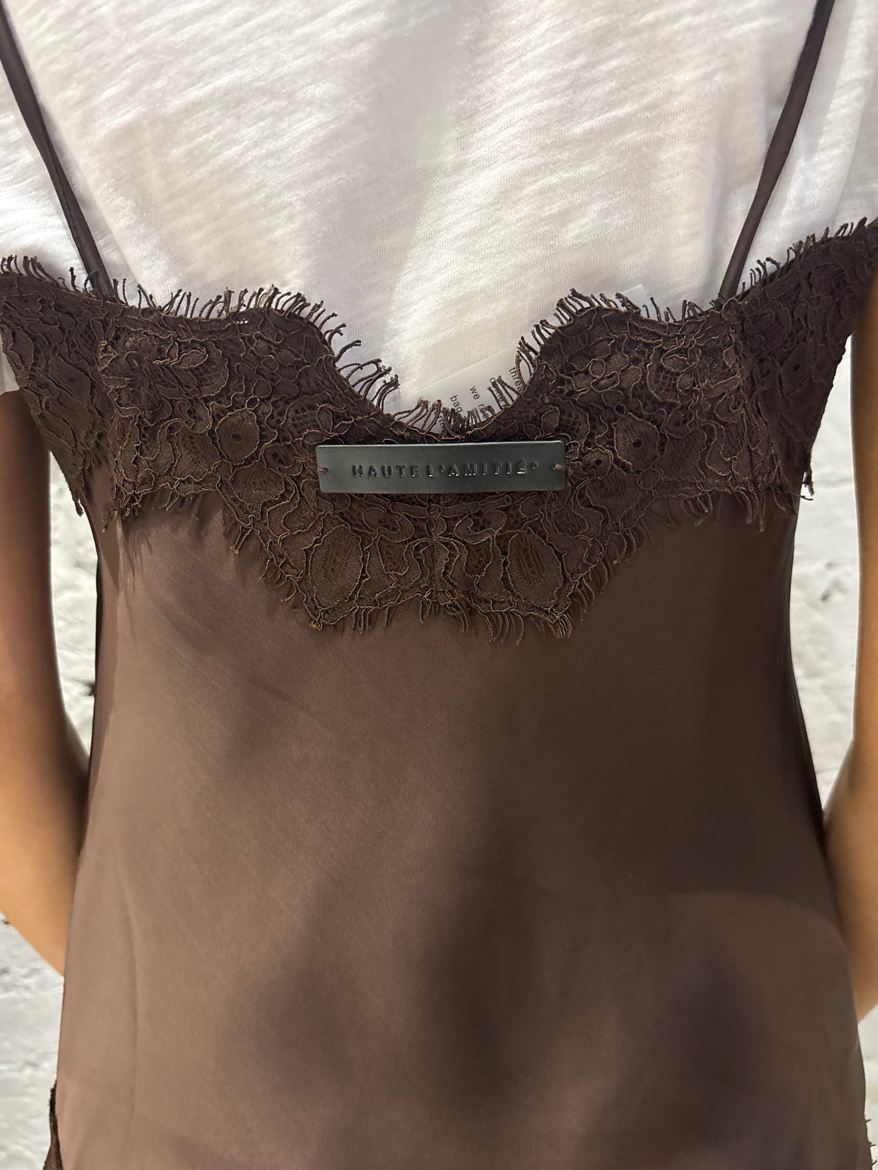 Haute L'Amitié Naomi Lingerie Top in Mocca