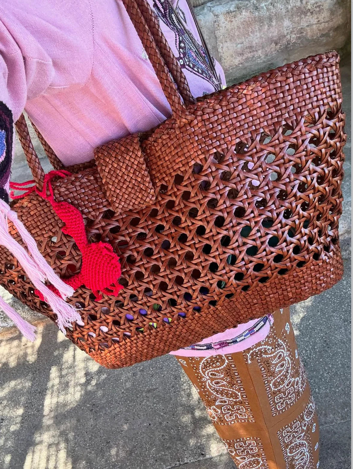 RIXO X Dragon Diffusion Lucine Bag in Tan