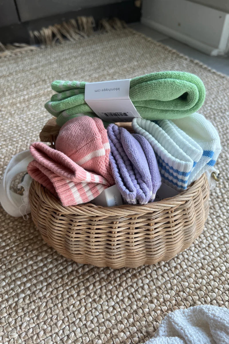 LBS Girlfriend Socks in Green Leaf