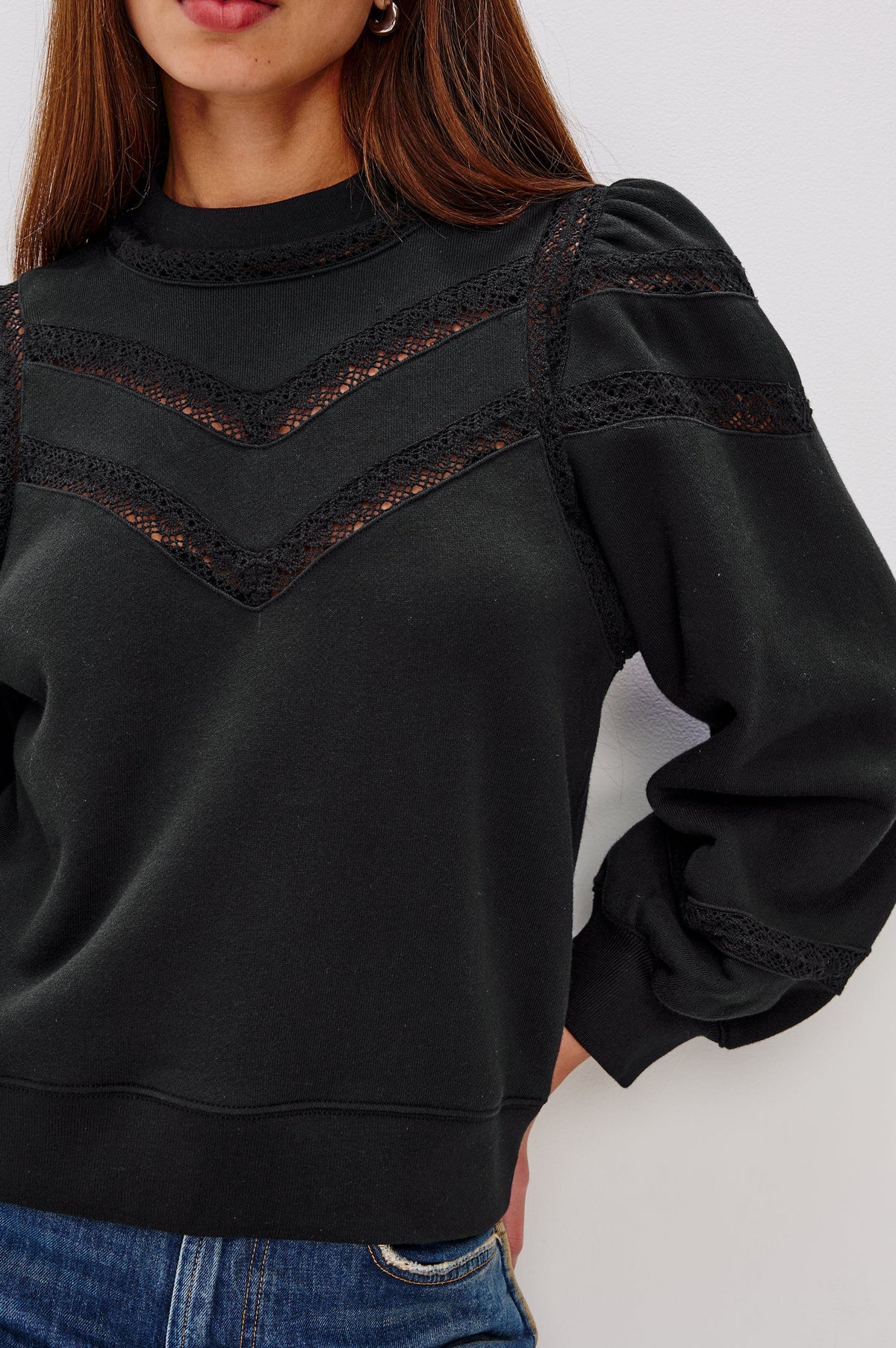 Rails Isles Sweatshirt in Black