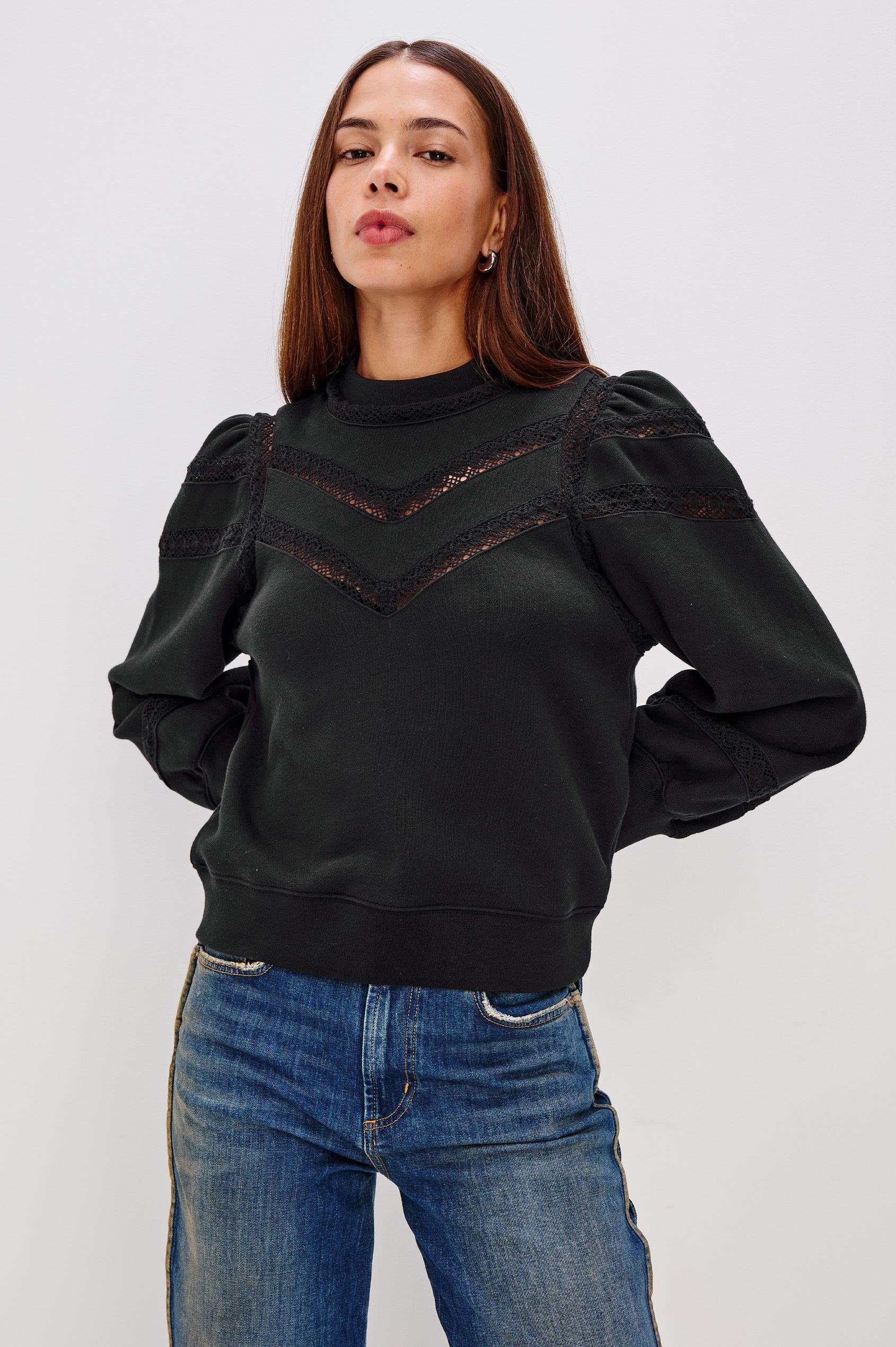 Rails Isles Sweatshirt in Black