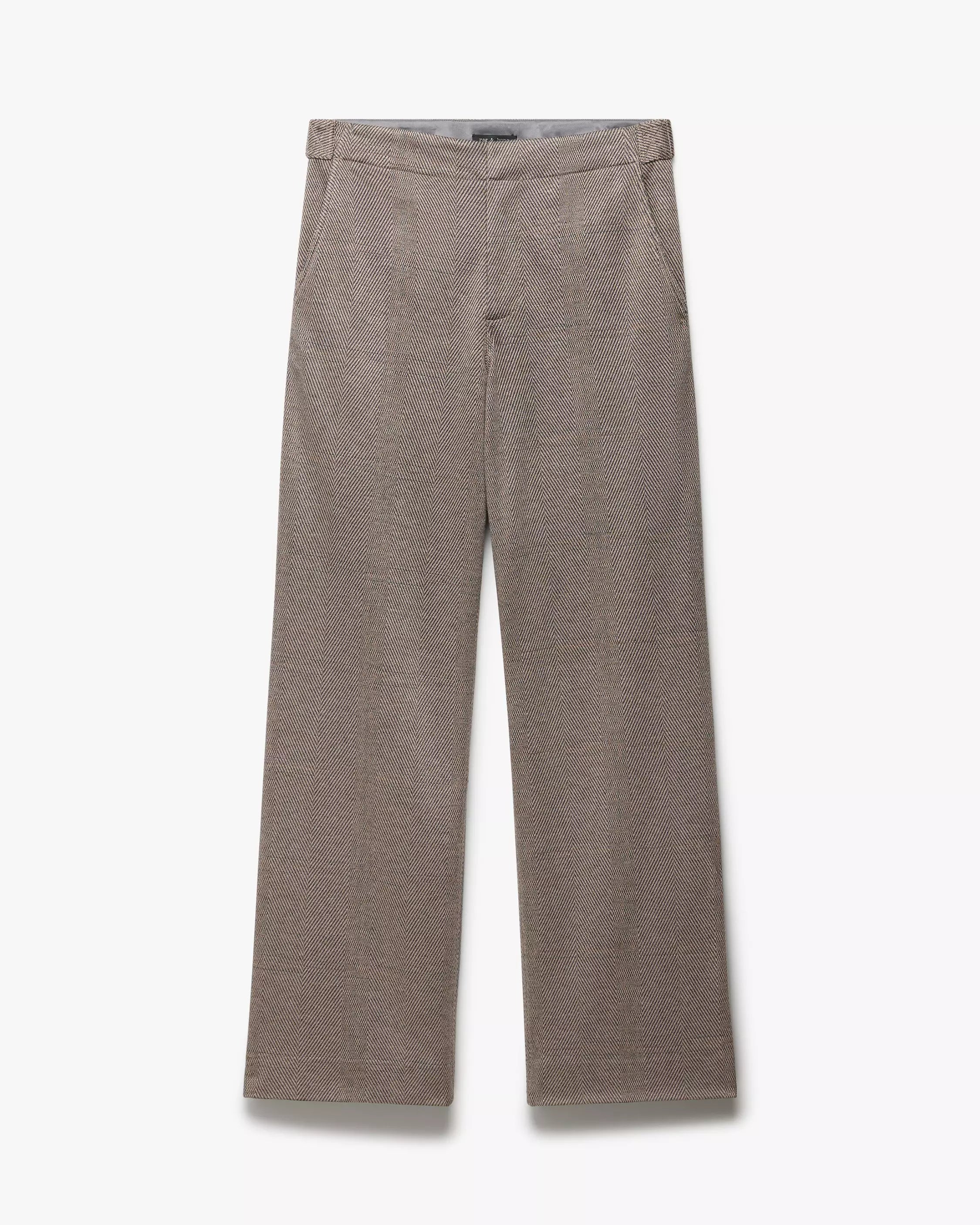 Rag & Bone Irina Ponte Tailored Pant in Brown
