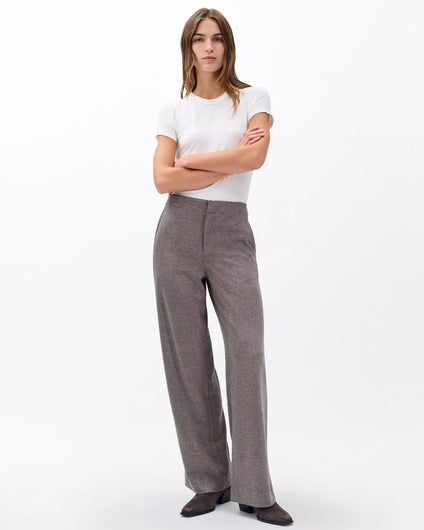 Rag & Bone Irina Ponte Tailored Pant in Brown