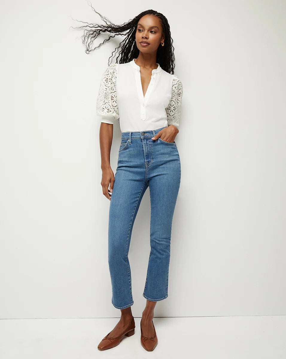 VB Coralee Top in White Lace