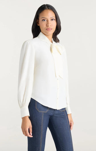 Cinq à Sept Scotlyn Top in Ivory