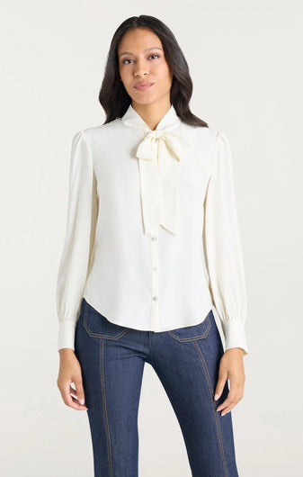 Cinq à Sept Scotlyn Top in Ivory