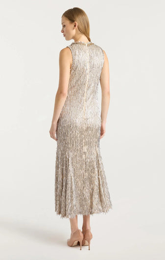 Cinq à Sept Izara Dress in Silver