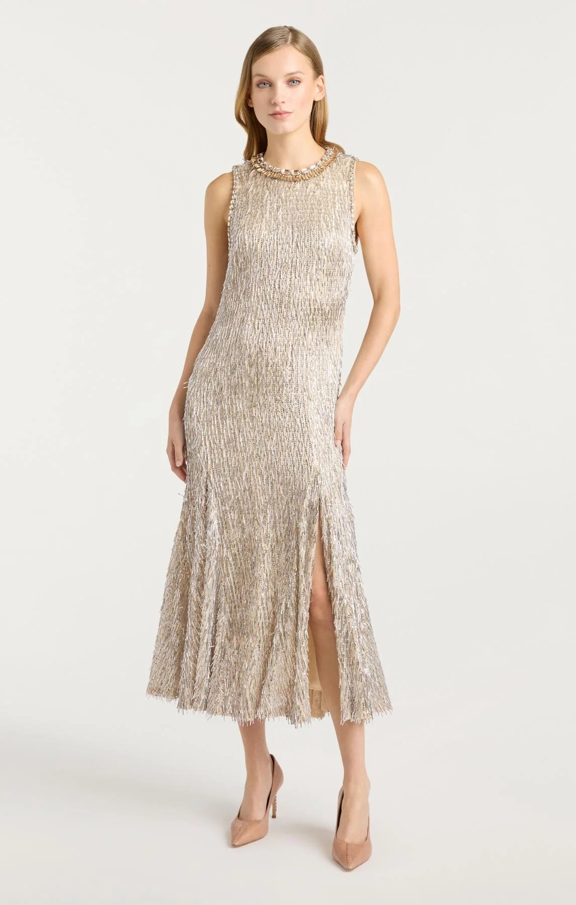 Cinq à Sept Izara Dress in Silver