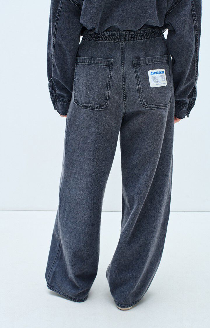 American Vintage Jazy Pull On Denim Pants in Black