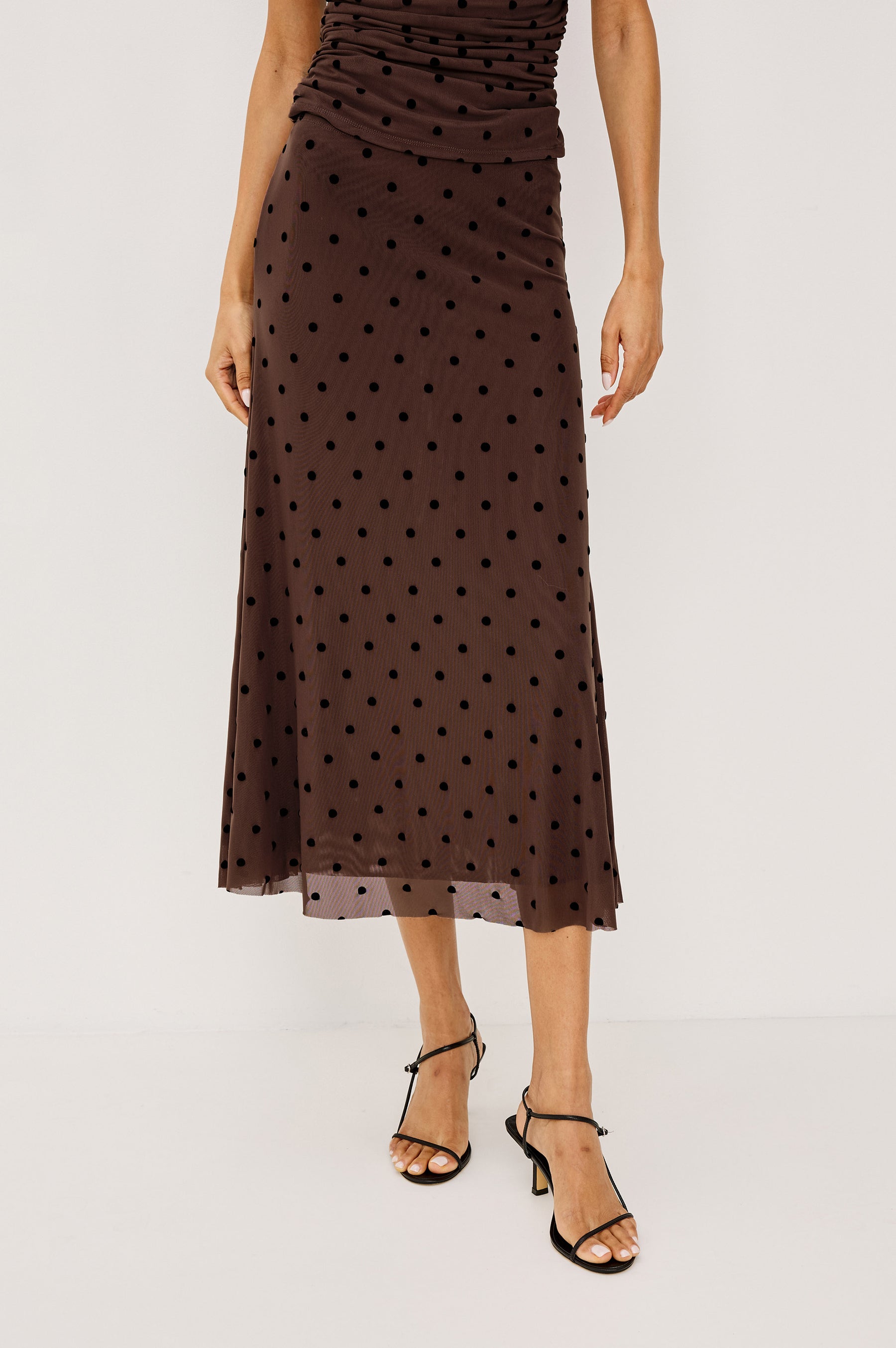 Rails - Jordan Skirt - Chocolate Polka Dot