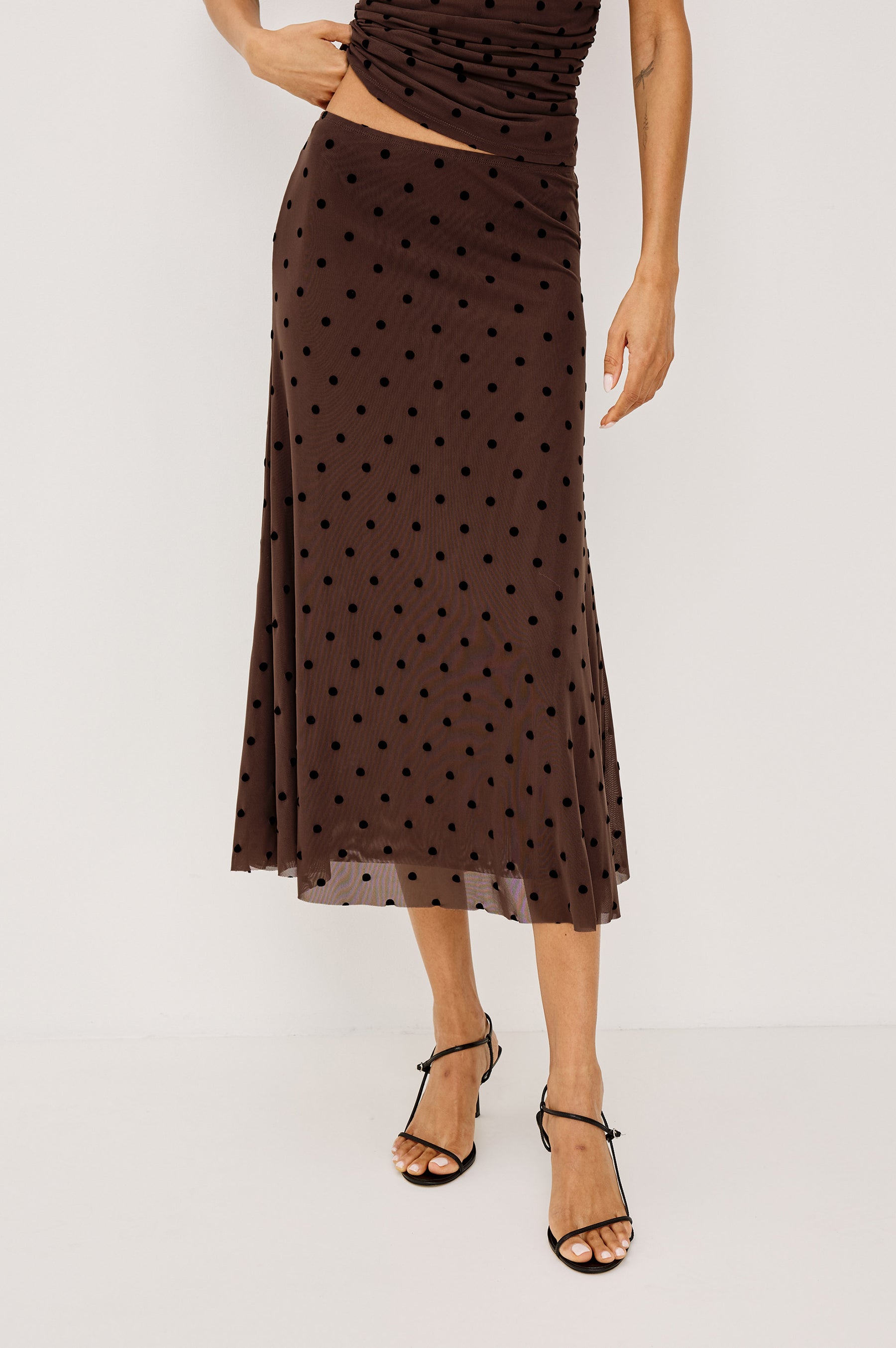 Rails - Jordan Skirt - Chocolate Polka Dot