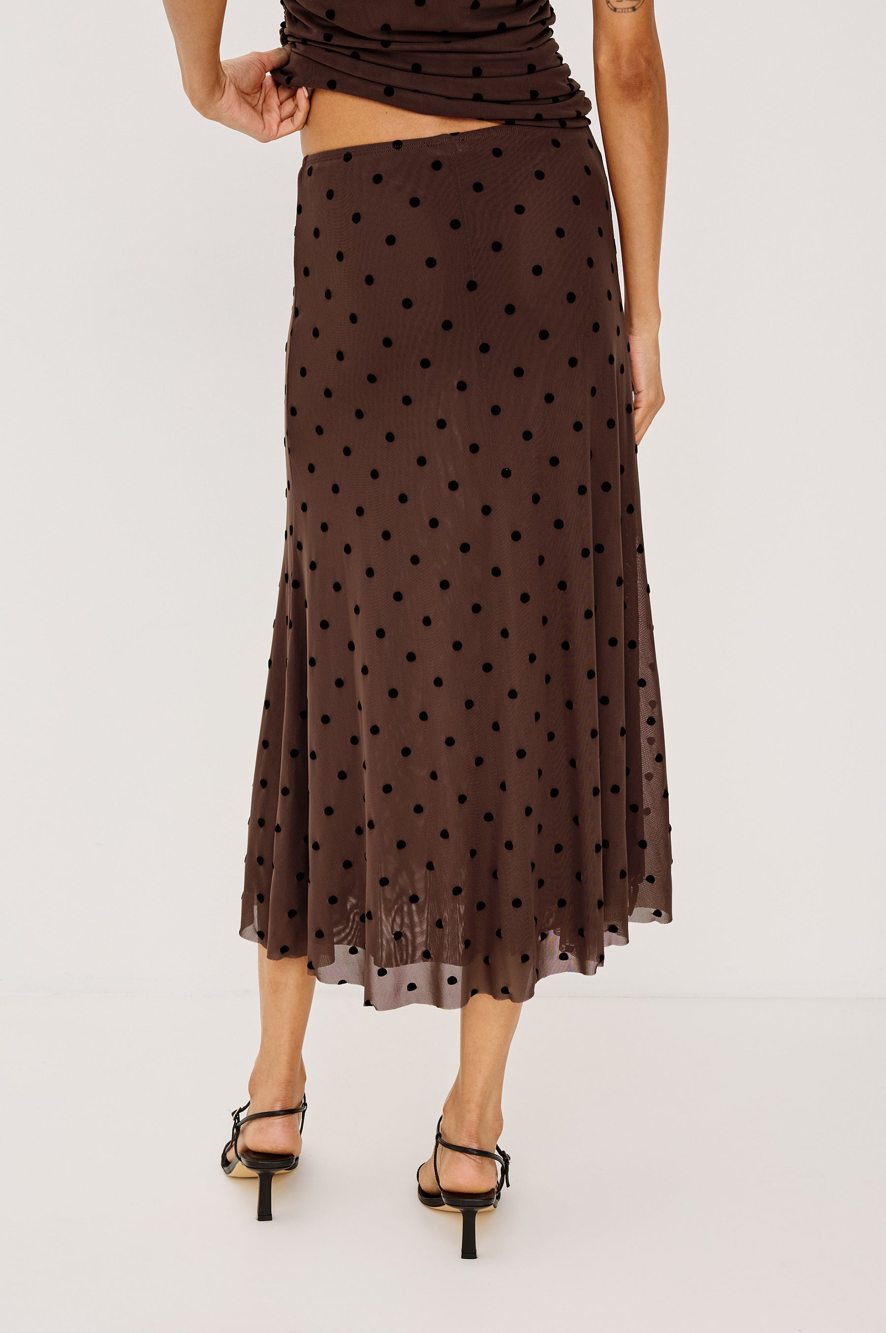 Rails - Jordan Skirt - Chocolate Polka Dot