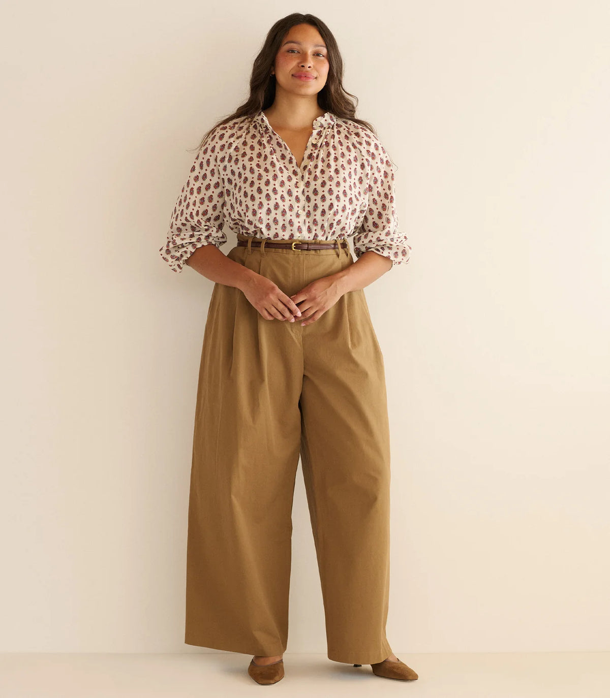 DÔEN Julienne Top in Provencal Paisley