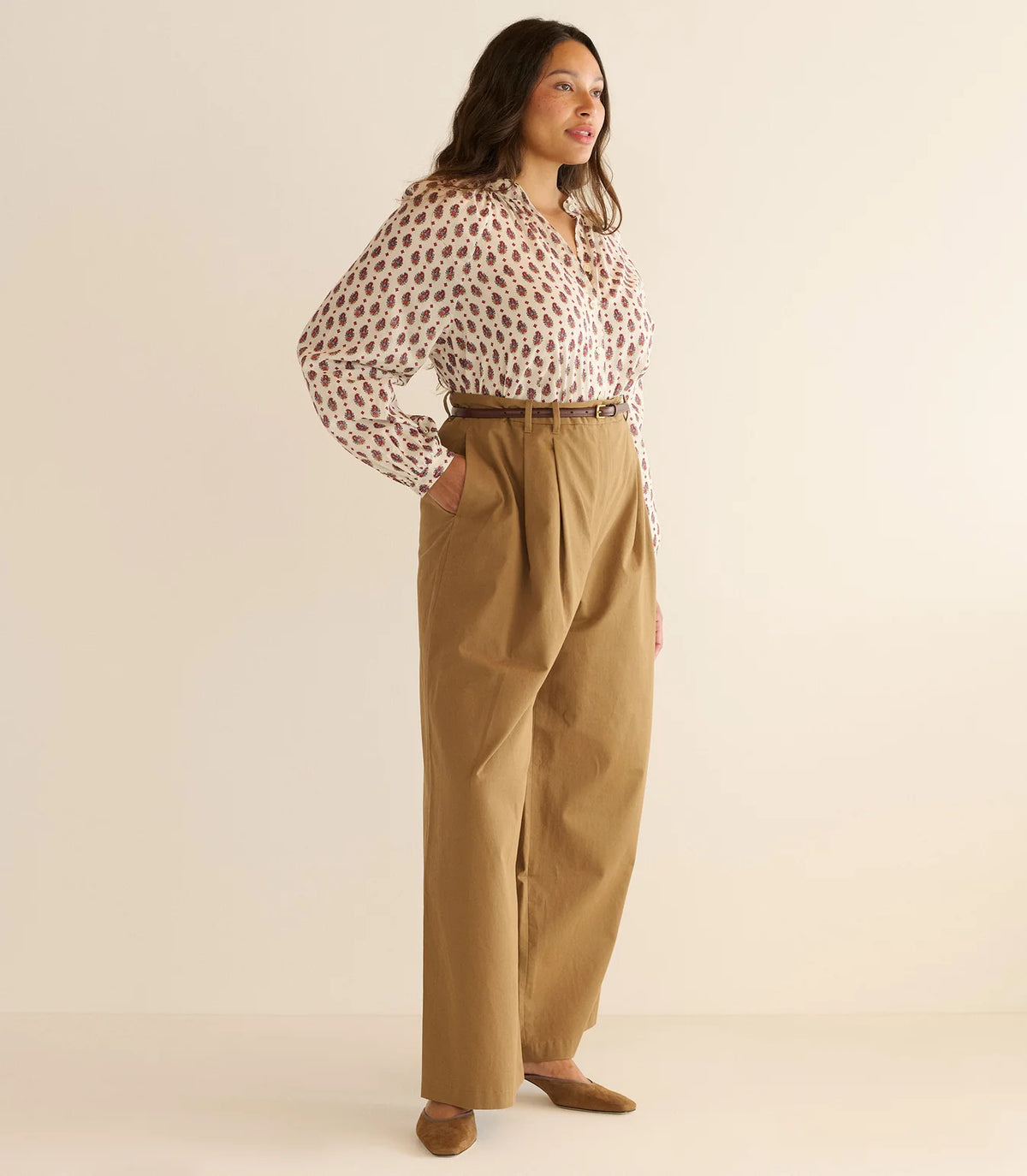 DÔEN Julienne Top in Provencal Paisley