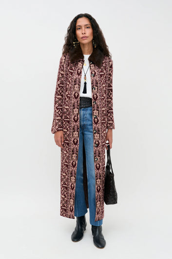 RIXO Jacoba Long Cardigan - Tapestry Bloom Multi