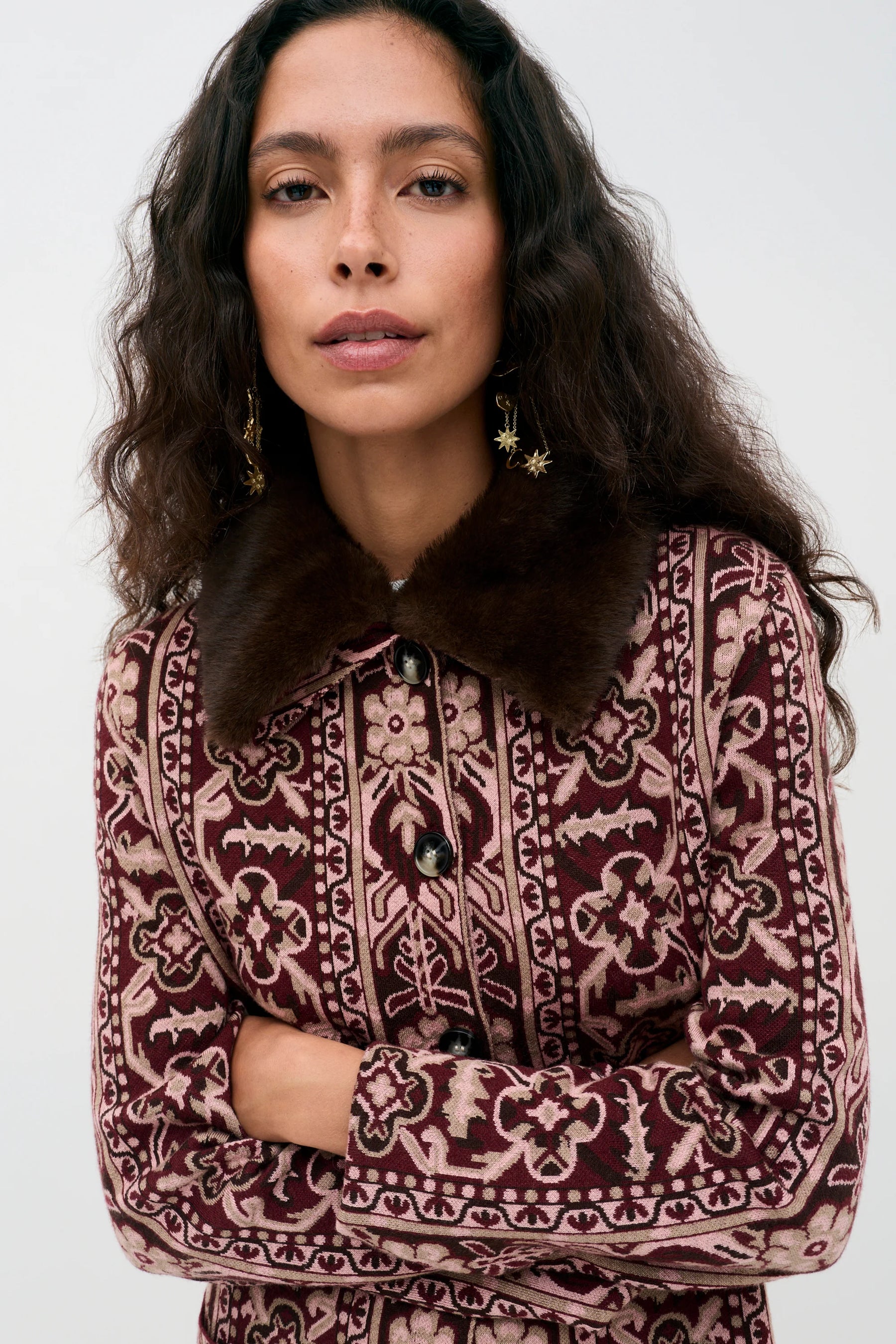 RIXO Jacoba Long Cardigan - Tapestry Bloom Multi